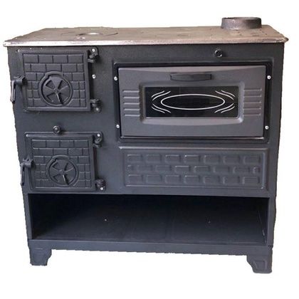 Отопительно-варочная печь МастерПечь ПВ-05 с духовым шкафом, 8.5 кВт в Москве