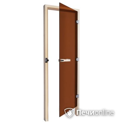 Дверь для бани Sawo Дверь 730 - 3SGD бронза правая без порога кедр 690mm х 1850mm в Москве