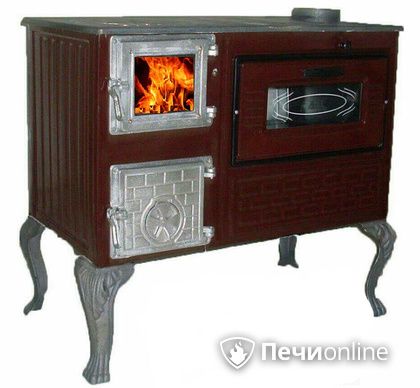 Отопительно-варочная печь МастерПечь ПВ-06 с духовым шкафом, 7.5 кВт в Москве