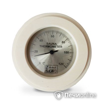 Термометр Sawo 230-TA Круглый со стеклом осина в Москве