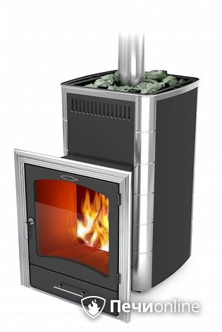 Дровяная банная печь TMF Калина II Inox БСЭ антрацит НВ ПРН в Москве