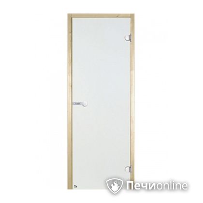 Дверь для бани Harvia Стеклянная дверь для сауны 8/19 коробка сосна сатин D81905M в Москве